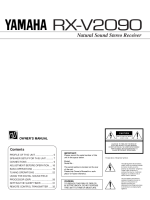 Yamaha RXV-2090 - Owners Manual 